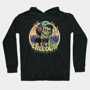 Hip Hop Zombie Chill Out Artwork Hoodie